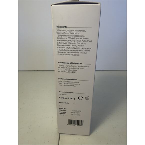 Minimalist Niacinamide 5% Body Lotion 180g Hydrating NEW - Picture 5 of 7